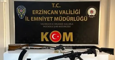 Erzincan’da silah operasyonu; 2 şüpheli yakalandı #erzincan