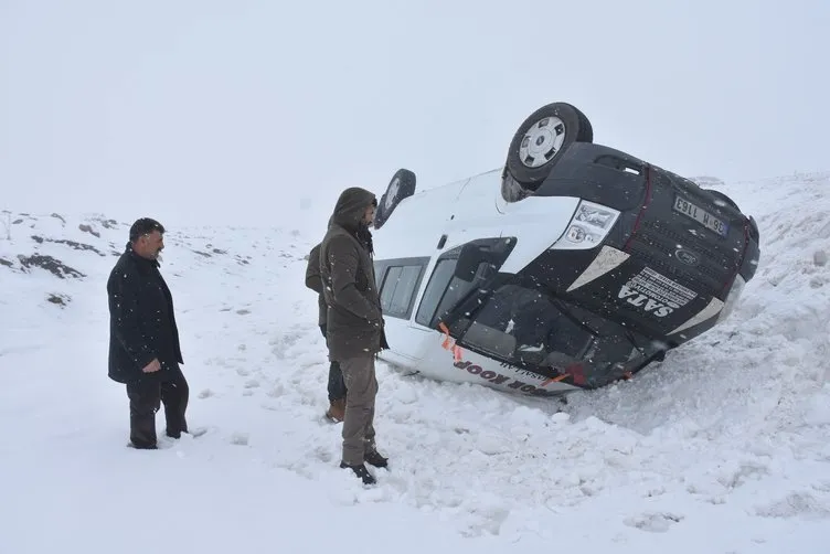 Kars’ta yoğun kar yağışı hayatı olumsuz etkiliyor