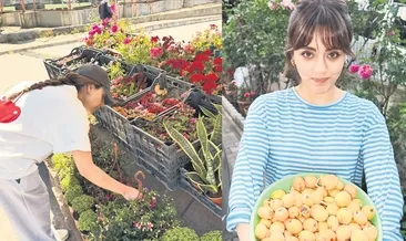 Bahçe işlerine girdi!