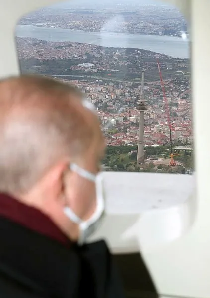 Başkan Erdoğan Çamlıca TV Kulesi'ni inceledi! Avrupa'nın en yükseği...