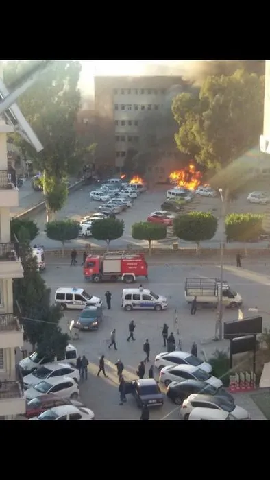 Adana Valiliği önündeki patlamadan fotoğraflar