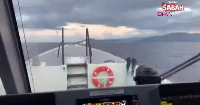 Türk Sahil Güvenlik, Yunan Sahil Güvenlik ekibini böyle kovaladı! | Video