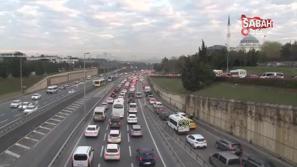 SON DAKİKA: İstanbul'da kısıtlama sonrası trafik yoğunluğu! (15 Mart 2021 Pazartesi) | Video