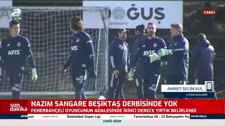 Fenerbahçeli Nazım Sangere Beşiktaş derbisinde yok