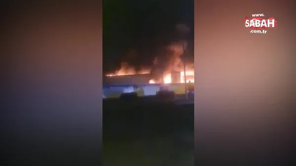 Son dakika: Bursa'da tekstil fabrikasında yangın! | Video