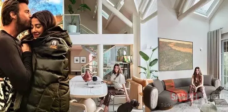 ‘Moda dergisinden çıkmış gibi!’ Kıvanç Tatlıtuğ ve Başak Dizer’in aşk yuvası tasarımıyla büyüledi!