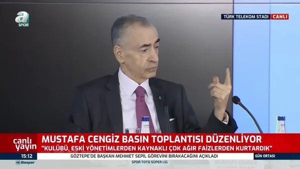 Galatasaray Kulübü Başkanı Mustafa Cengiz'den Florya açıklaması!