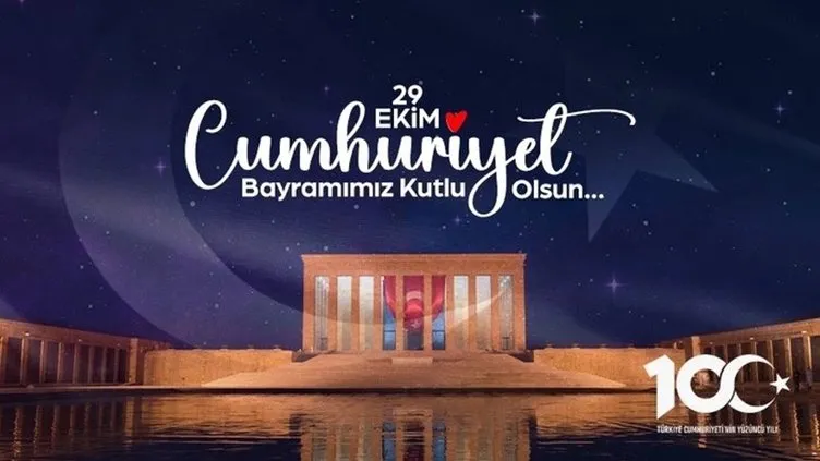 29 Ekim Cumhuriyet Bayramı Mesajları || 100. Yıla Özel anlamlı, en güzel, Türk bayraklı, resimli 29 Ekim Cumhuriyet Bayramı kutlu olsun mesajları