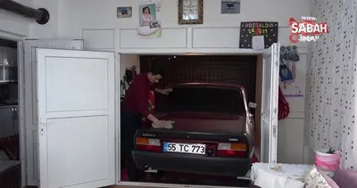 Yok böyle bir otomobil tutkusu... Samsunlu vatandaş 1999 model Toros’unu evinin odasında saklıyor
