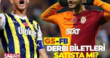 GALATASARAY FENERBAHÇE DERBİ MAÇI BİLETLERİ: Galatasaray Fenerbahçe maç biletleri satışa çıktı mı, ne kadar?