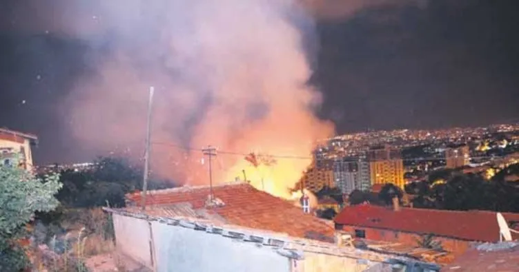 Başkentte 2 gecekondu yandı