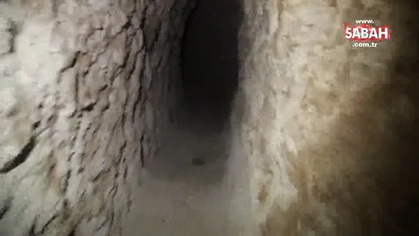 SON DAKİKA: SABAH sınır hattında! Teröristlerin tünel ağı böyle görüntülendi | Video
