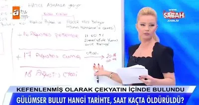 Müge Anlı, Türkiye’yi sarsan cinayetinin kan donduran şok detaylarını canlı yayında şema ile böyle anlattı! 22 Ekim 2019 Salı