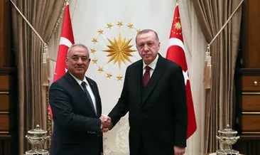 Erdoğan, DSP Genel Başkanı Aksakal’ı kabul etti