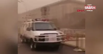 Çin’in başkenti Pekin’i vuran kum fırtınası kamerada | Video