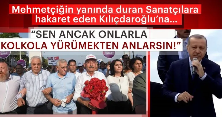 Erdoğan’dan Kılıçdaroğlu’na: O teröristlere beraber