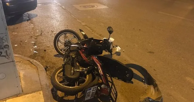 otomobil ile motosiklet carpisti 2