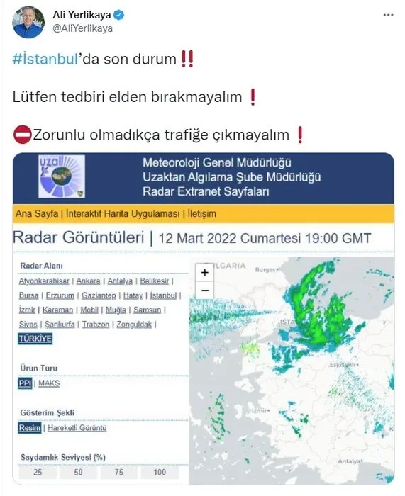 HAVA DURUMU UYARISI: İstanbul kara teslim! Meteoroloji’nin duyurduğu Aybar kar fırtınası ile kar yağışı etkisini artırıyor