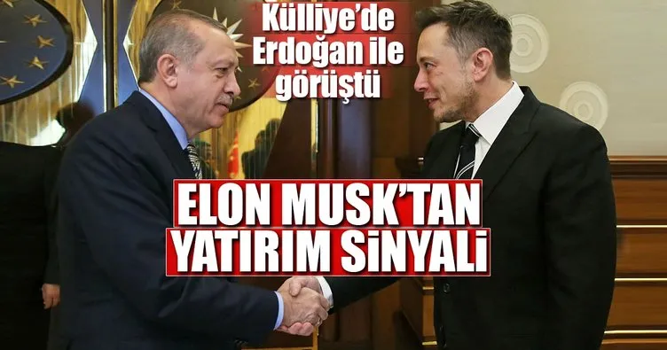 Elon Musk’tan yatırım sinyali