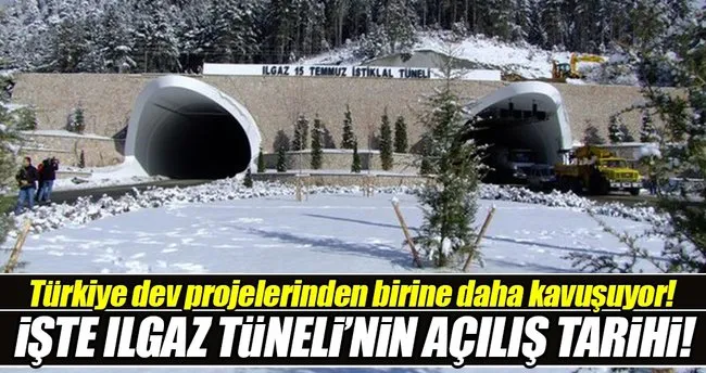 Ilgaz Tüneli 26 Aralık 2016 tarihinde açılıyor!