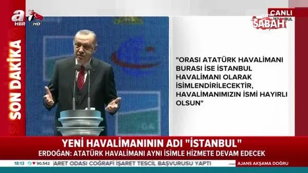 Başkan Erdoğan İstanbul Havalimanı'nın yapılış sürecini anlattı