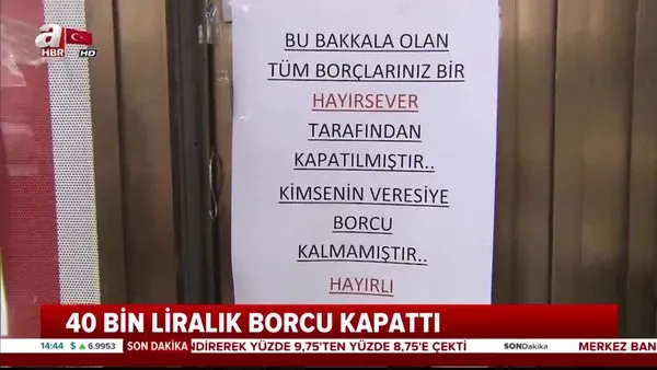 Ramazan öncesi bir hayırsever İstanbul Sultangazi'deki bakkalın veresiye defterindeki tüm borçları ödedi | Video