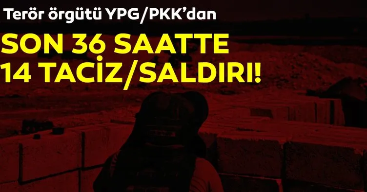 Son Dakika: MSB’den açıklama! PKK/YPG’li teröristler son 36 saatte 14 taciz/saldırı gerçekleştirdi.