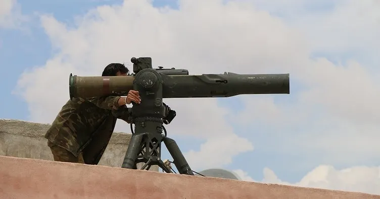 Münbiç’te PKK/YPG’li teröristlerin kullandığı ABD yapımı TOW’lar görüntülendi