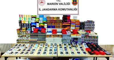 Mardin´de yürütülen kaçakçılık operasyonunda çok sayıda gümrük kaçağı malzeme ele geçirildi #mardin