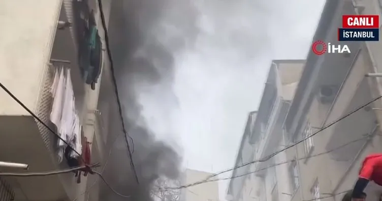 Esenyurt’ta 5 katlı binada yangın