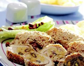 Fıstıklı Tavuk dolaması