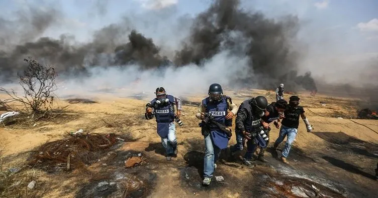 İsrail’in eylemlere müdahalesinde 84 gazeteci yaralandı