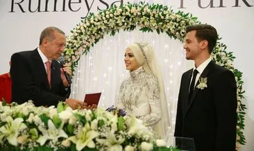 Erdoğan, Kahraman ve Yıldırım nikah şahidi oldu