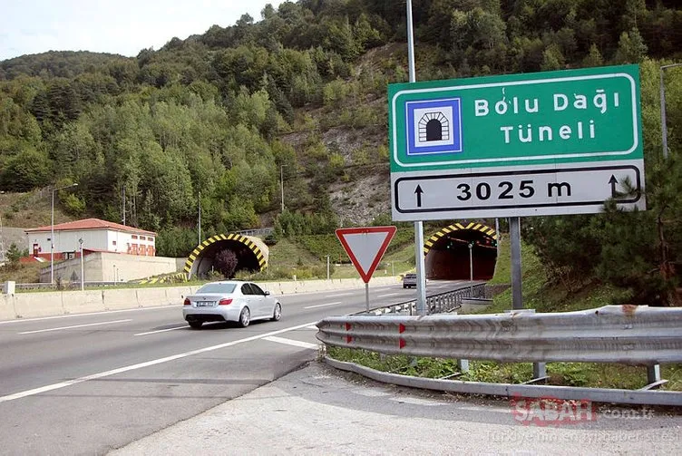 Bolu Dağı Tüneli, geçici olarak trafiğe açıldı