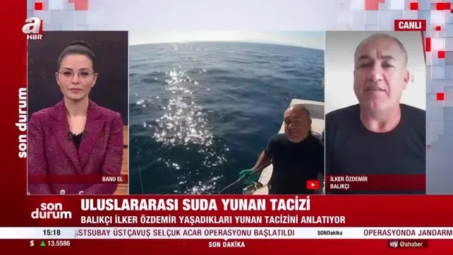 Yunan sahil güvenliğine ders veren Türk balıkçı İlker Özdemir, yaşananları A Haber'de anlattı | Video