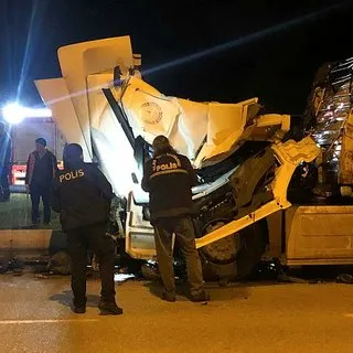 Çorum'da iki tır çarpıştı: 1 ölü