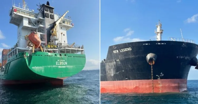 İstanbul açıklarında iki gemi çarpıştı!