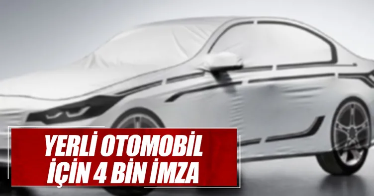 Yerli otomobil için 3 saatte 4 bin imza