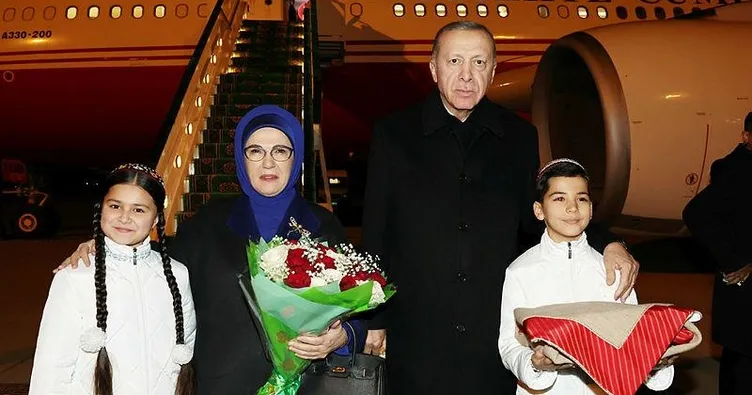 Başkan Erdoğan Türkmenistan’da