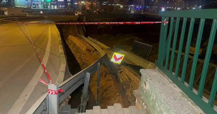 Bursa’da hafriyat kazısı sırasında yol çöktü