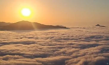 Gören hayran kalıyor! Karadeniz'deki 'Bulut Denizi' kartpostalları aratmıyor #rize