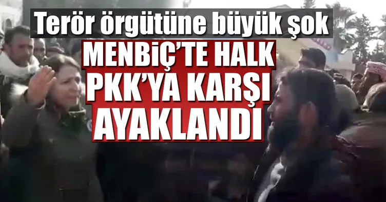 Menbiç’te halk PKK’ya karşı ayaklandı