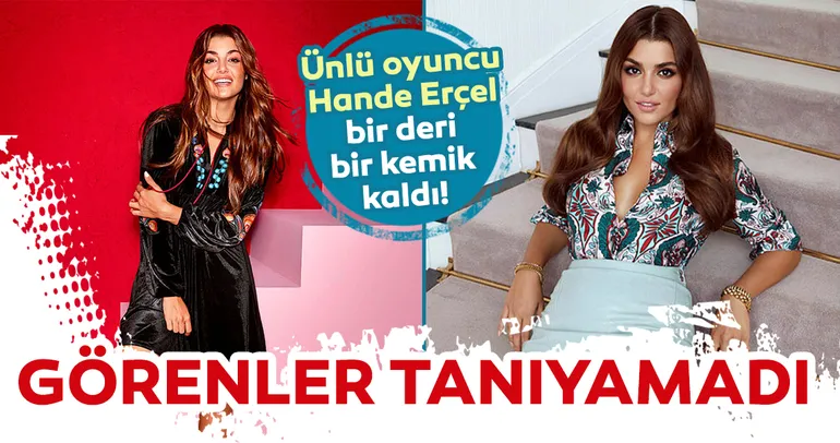 Ünlü oyuncu Hande Erçel sosyal medya gündemine böyle düştü! İşte Hande Erçel’in o görüntüsü…