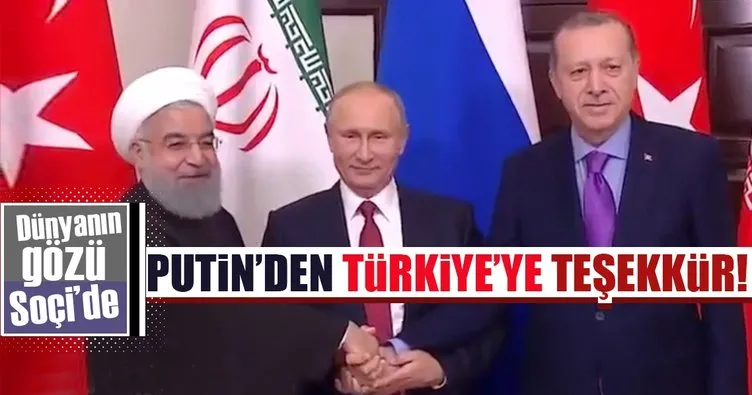 Son dakika: Soçi'de Üçlü Suriye Zirvesi başladı