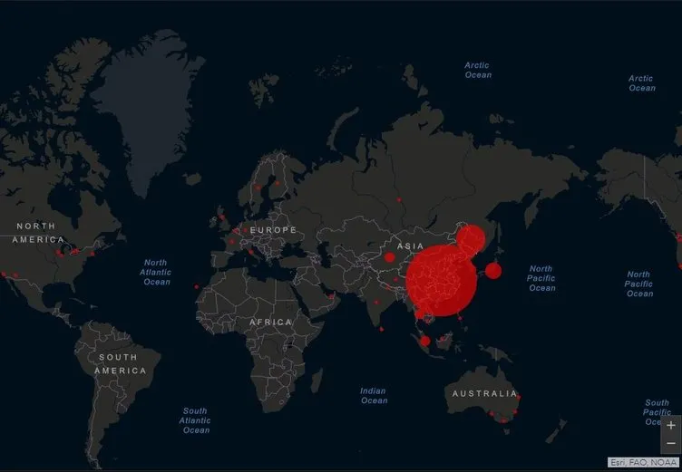 Koronavirüs salgınında korkunç rakamlar! Koronavirüs haritasındaki detay şoke etti