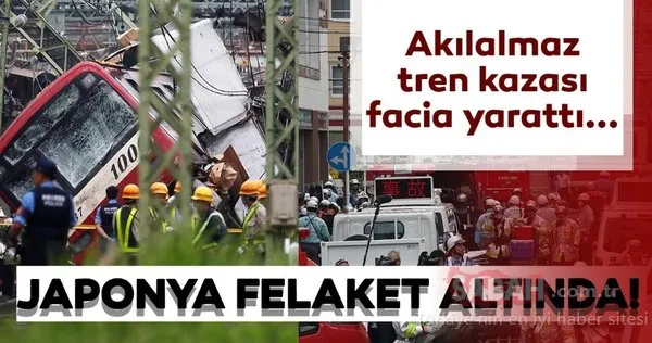 Japonya ağlıyor! Tren kazası faciaya yol açtı…