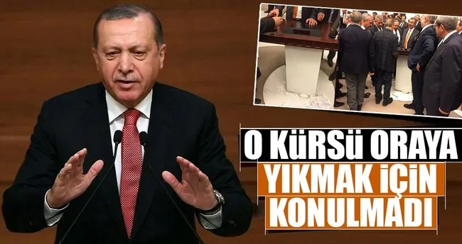 CHP’nin kürsü işgaline Erdoğan’dan ilk yorum: Bunlar milletten de rahatsız