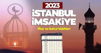 İSTANBUL İFTAR VAKTİ | İstanbul İmsakiye 2023 ile 26 Mart Pazar İstanbul iftar saati kaçta, bugün akşam ezanı ne zaman okunacak?