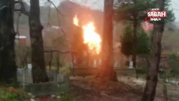 Ordu'da doğal gaz ana hattında patlama | Video