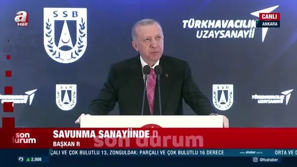 Savunma Sanayii için tarihi gün! Başkan Erdoğan: Savaş uçağımız 2023'te hangardan çıkacak | Video